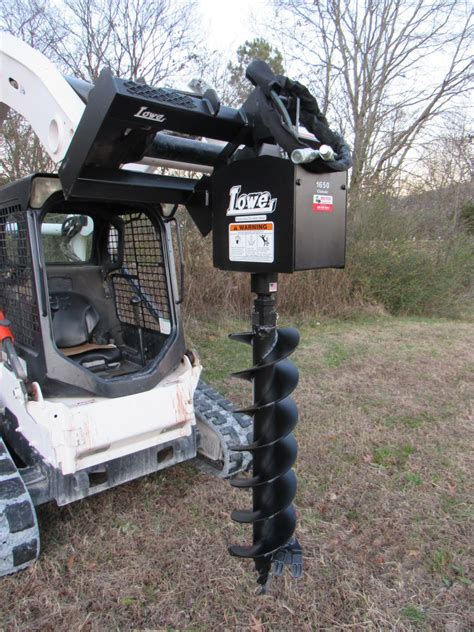 hydraulic auger skid steer|case skid steer auger attachment.